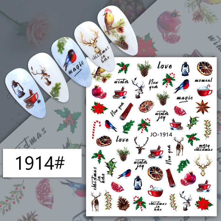 Christmas Nail Sticker - 1914