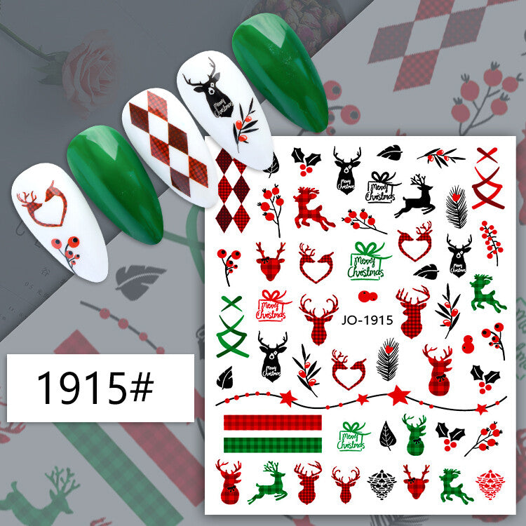 Christmas Nail Art Sticker JQ1915