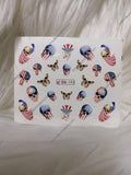 Skull Halloween Nail Decal BN193