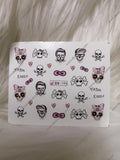 Skull Halloween Nail Decal BN195