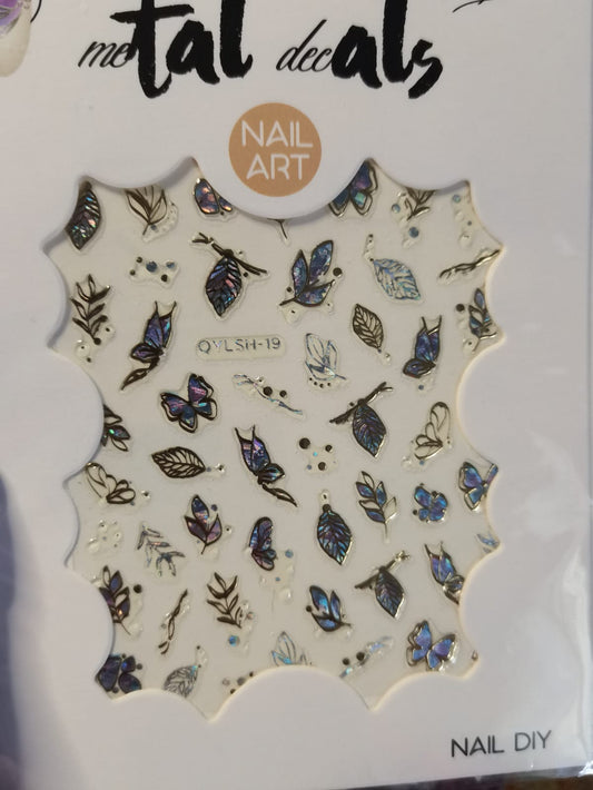 3D Nail Art Holographic Sticker