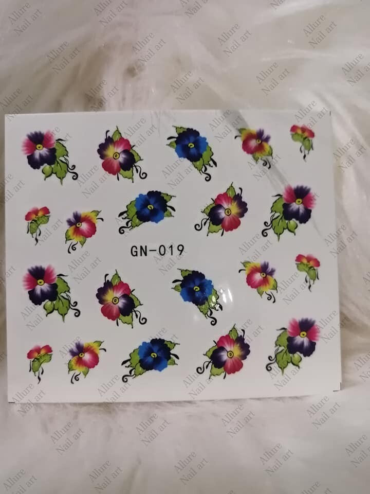 Floral Nail art decal