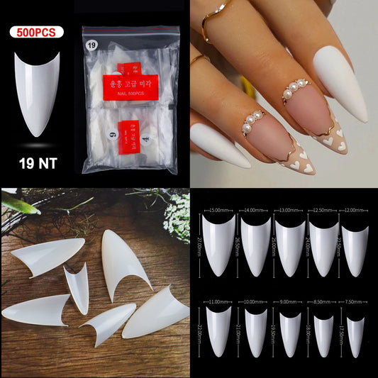 Nail Tips ( 500pcs/Packet )natural