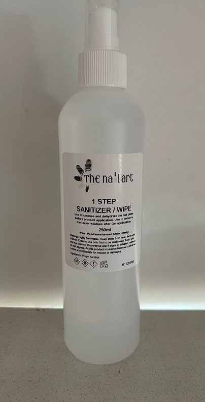 1 STEP Sanitizer  wipe Spray 250ml