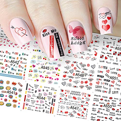 Love Valentine Nail Decal Range A541-552