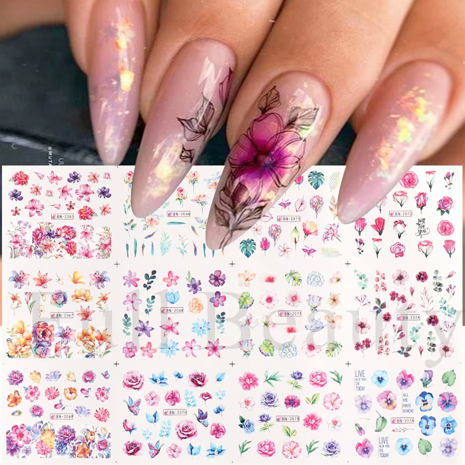 Floral Nail art decal