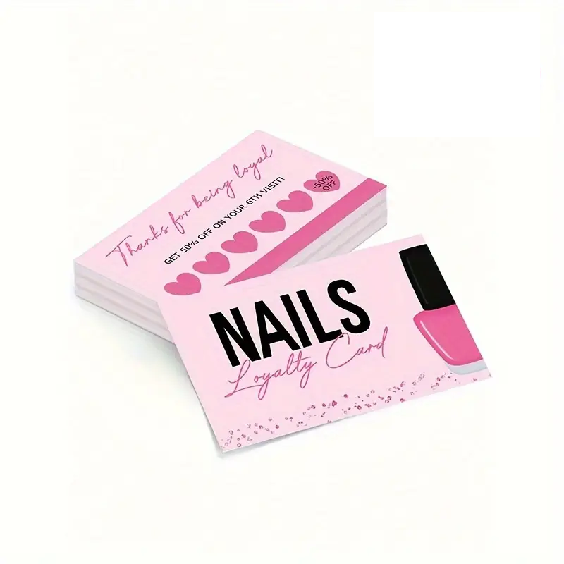Nail Salon Loyalty Cards 1 pcs