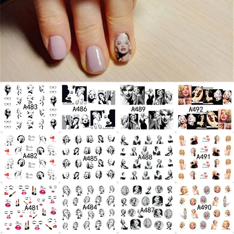 Fashion Nail Decal Range A481-490