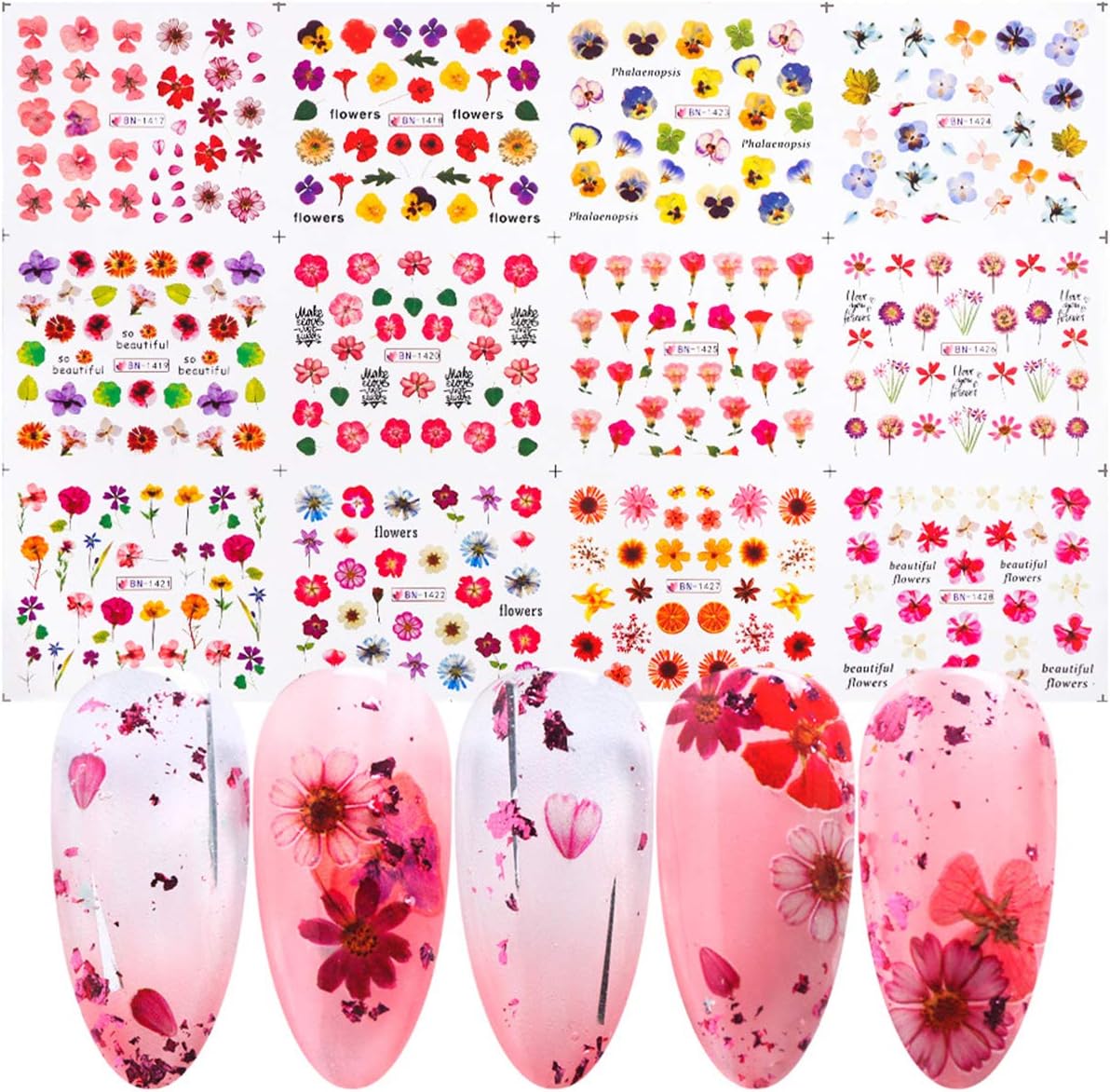 Floral Nail art decal