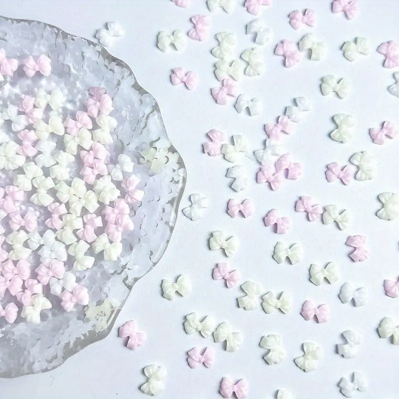 Bow Resin Nail Art Decoration 10 pcs