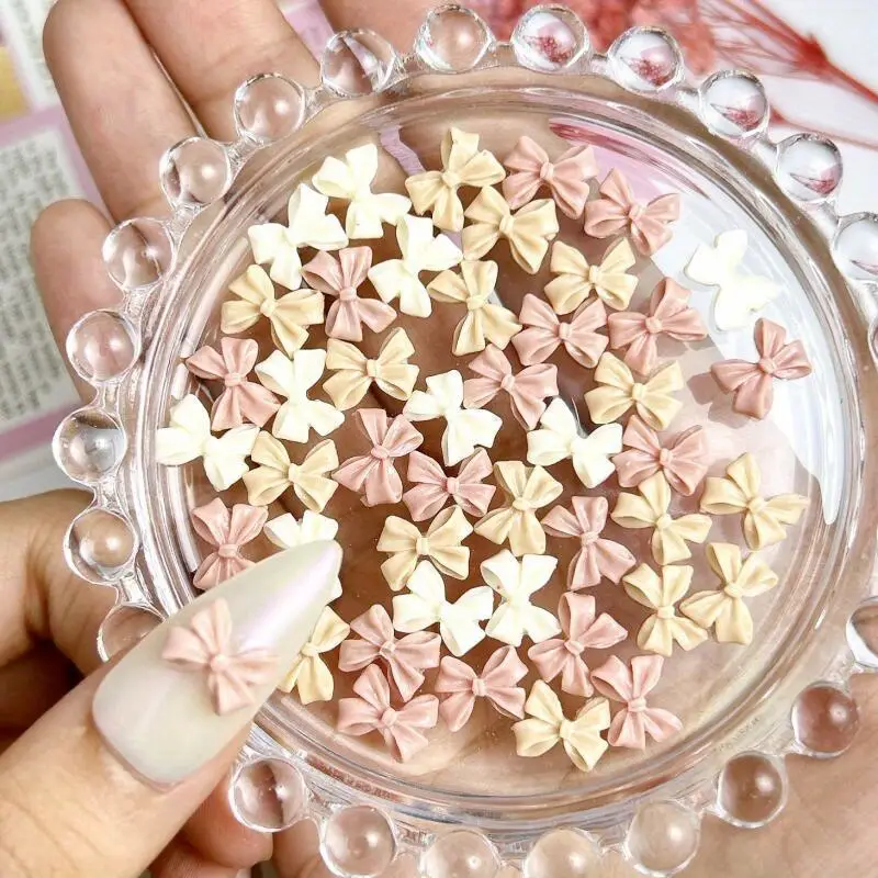 Bow Resin Nail Art Decoration 10 pcs