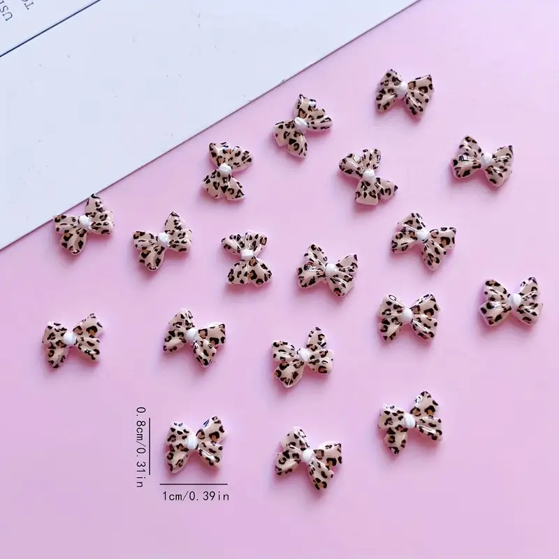 Bow Resin Nail Art Decoration 10 pcs