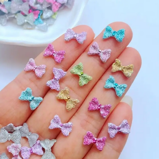 Bow Resin Nail Art Decoration 10 pcs