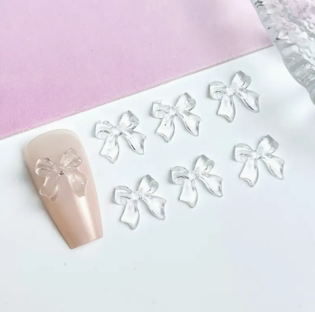Bow Resin Nail Art Decoration 10 pcs