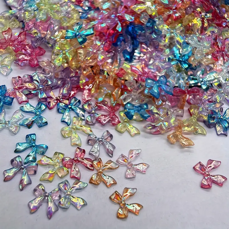Bow Resin Nail Art Decoration 10 pcs