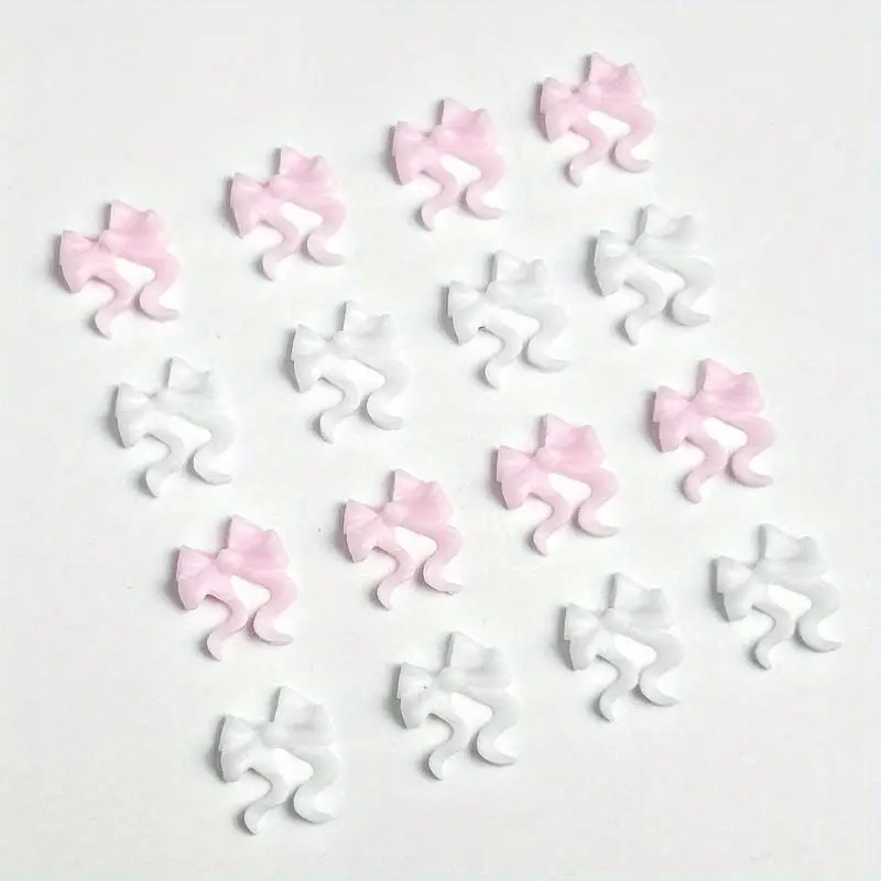 Bow Resin Nail Art Decoration 10 pcs