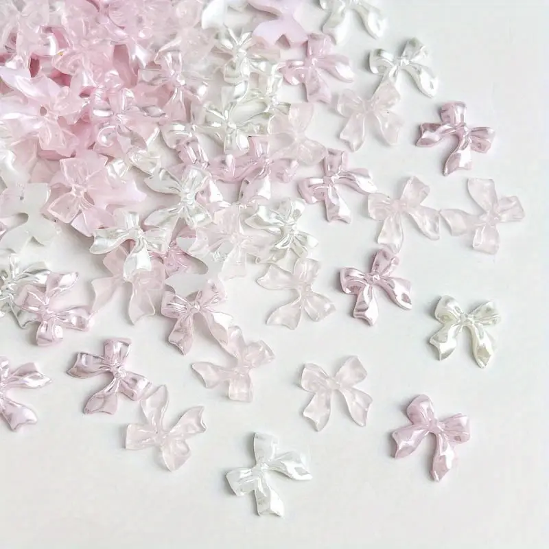 Bow Resin Nail Art Decoration 10 pcs
