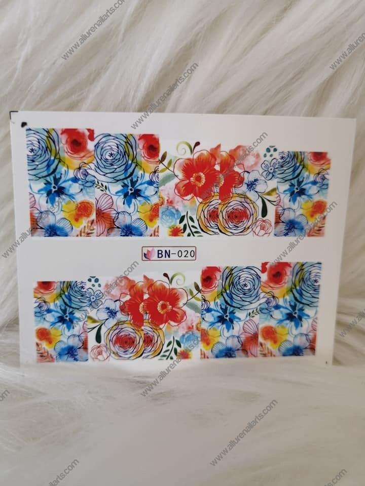 Flower Nail Decal Range BN013-24