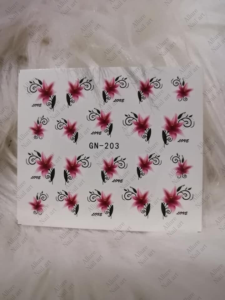 Floral Nail art decal
