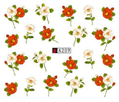 Flower Nail Decal A209