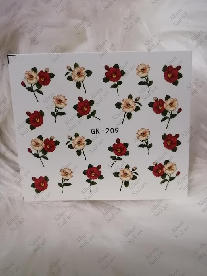 Floral Nail art decal