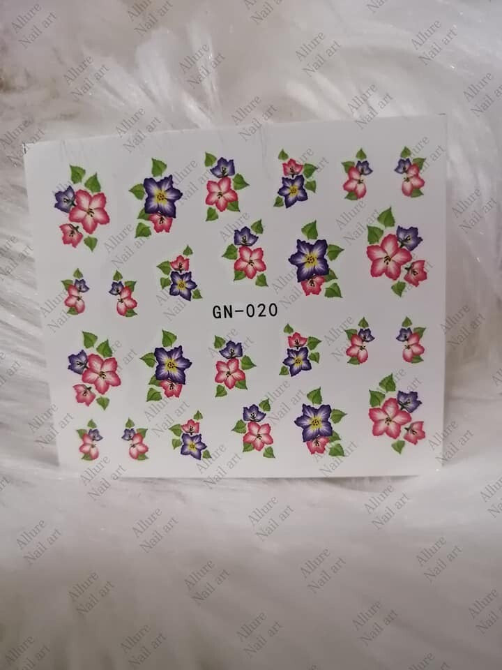 Floral Nail art decal