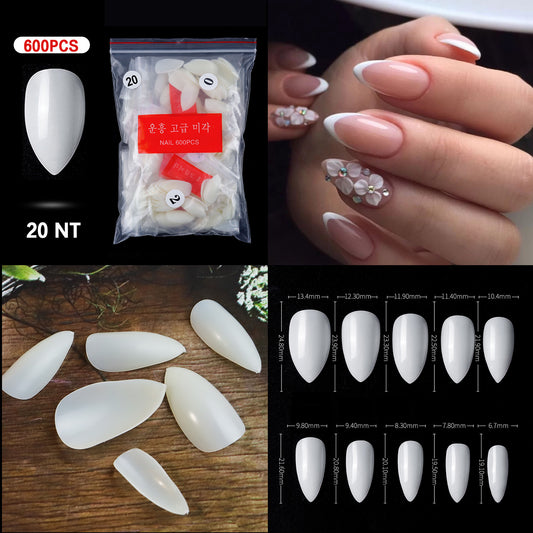 Nail Tips ( 500pcs/Packet ) natural