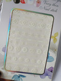 Glow in the Dark Fashion Design Brand Text Nail Sticker D020YG