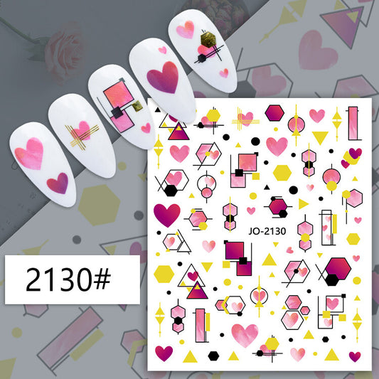 Valentine Heart Nail Sticker