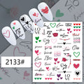 Valentine Heart Nail Sticker