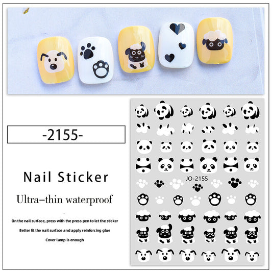 Animal Sheep Nail Art Sticker