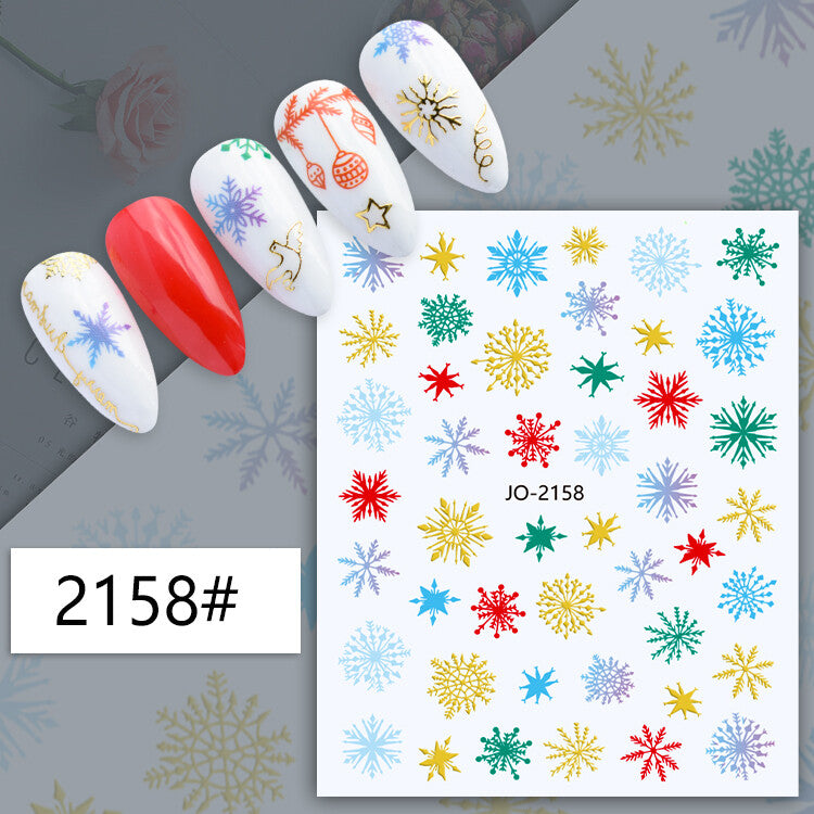 Christmas Nail Art Sticker JQ2158