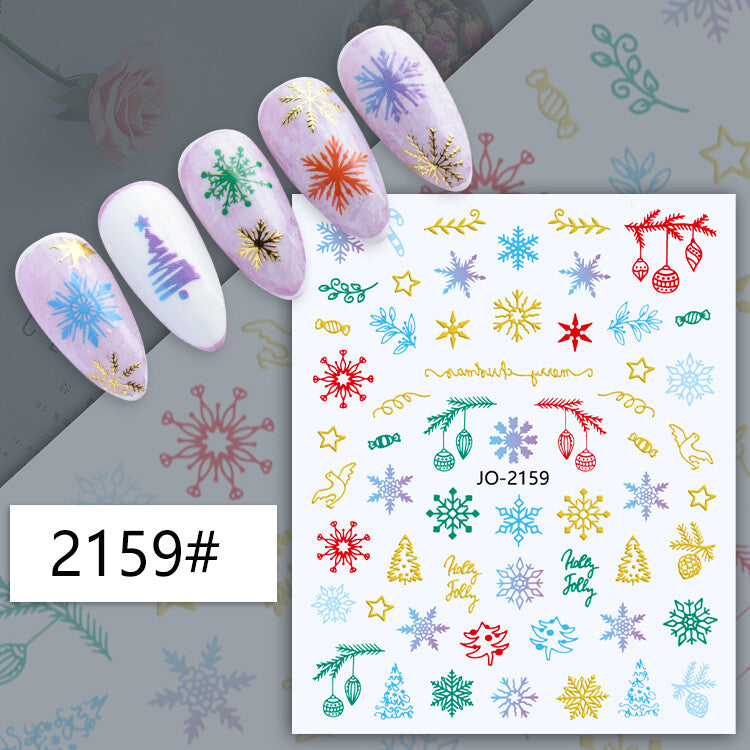 Christmas Nail Art Sticker JQ2159