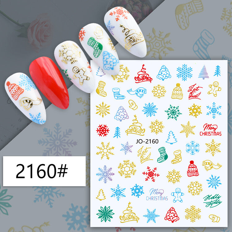 Christmas Nail Art Sticker JQ2160