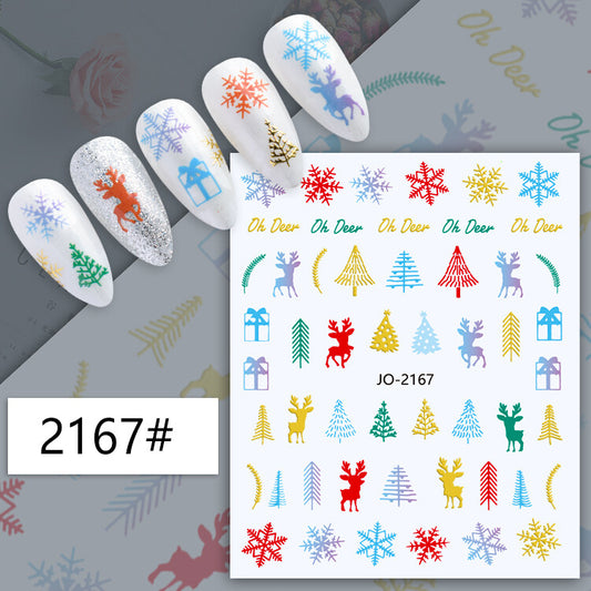 Christmas Nail Art Sticker JQ2167