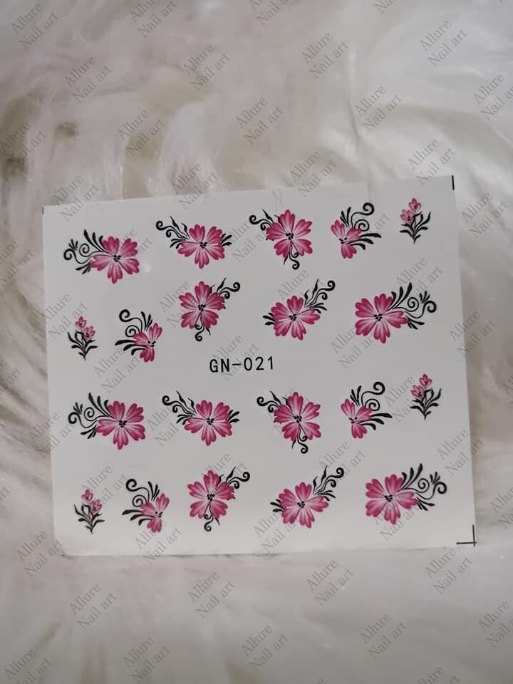 Floral Nail art decal