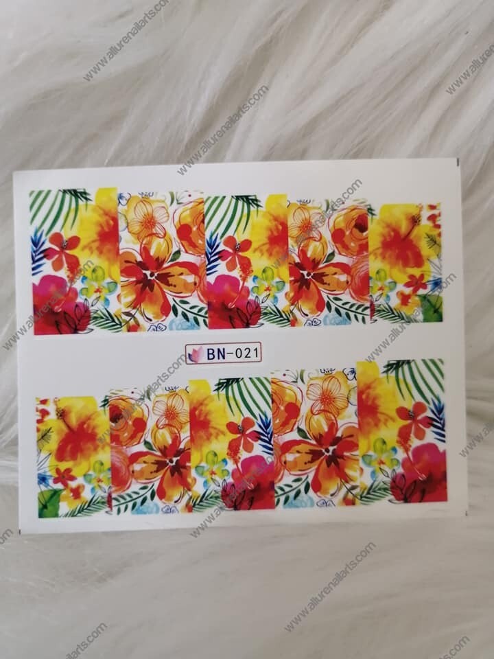 Flower Nail Decal Range BN013-24