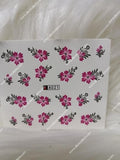 Flower Nail Decal A021