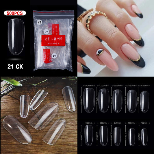 Nail Tips ( 500pcs/Packet ) clear