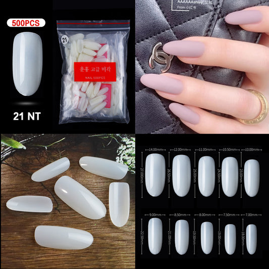 Nail Tips ( 500pcs/Packet ) natural