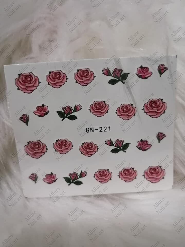 Floral Nail art decal