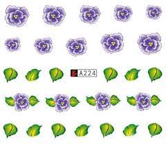 Flower Nail Decal A224