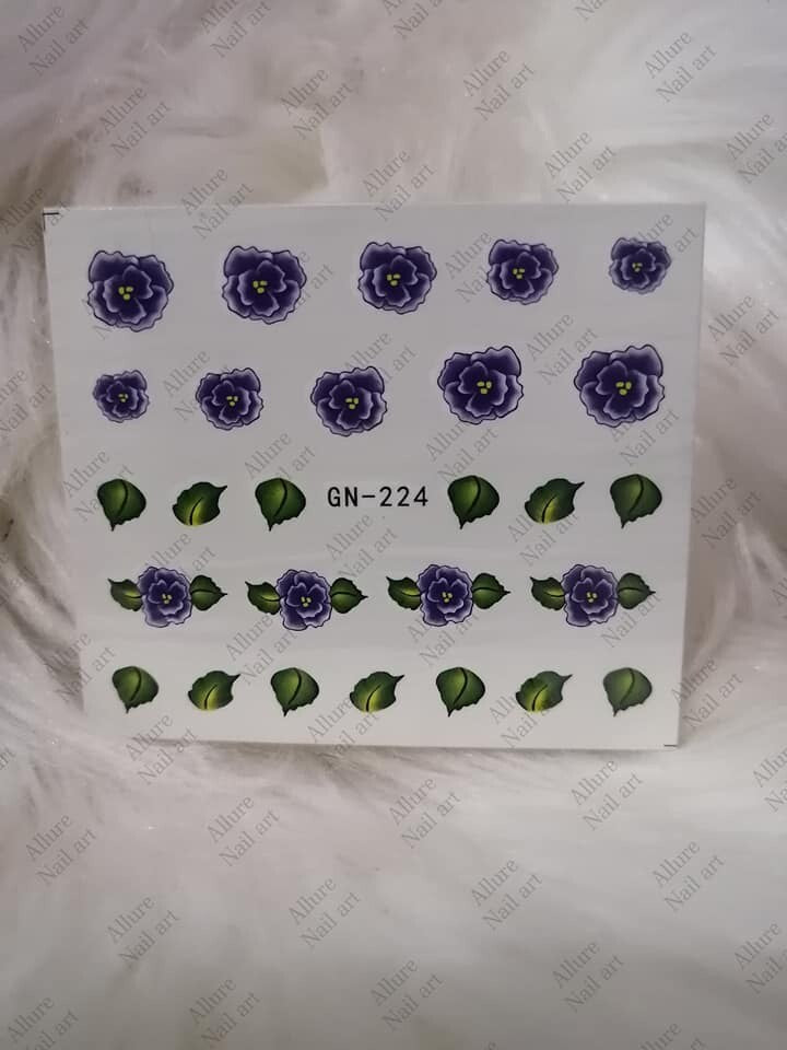 Floral Nail art decal