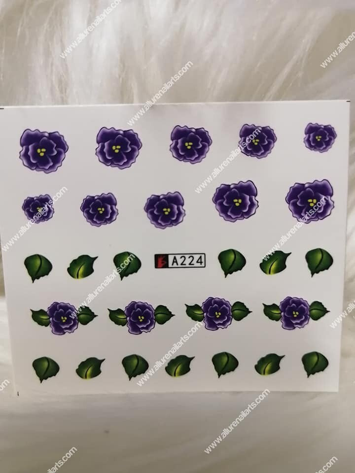 Flower Nail Decal A224