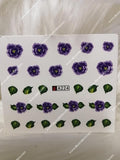 Flower Nail Decal A224