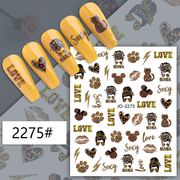 Leoprint Nail Art Sticker JQ2275