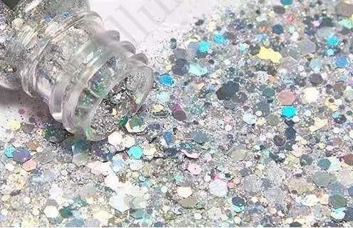 Silver Holographic Chunky Glitter