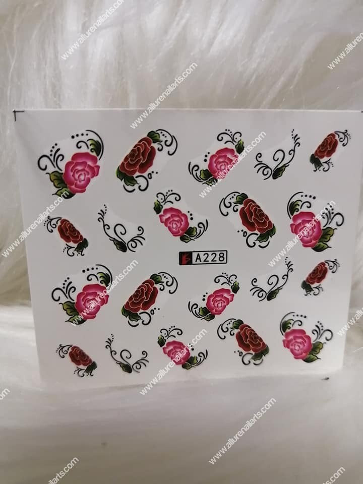 Flower Nail Decal A228