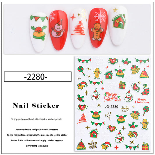 Christmas Nail Sticker - 2280
