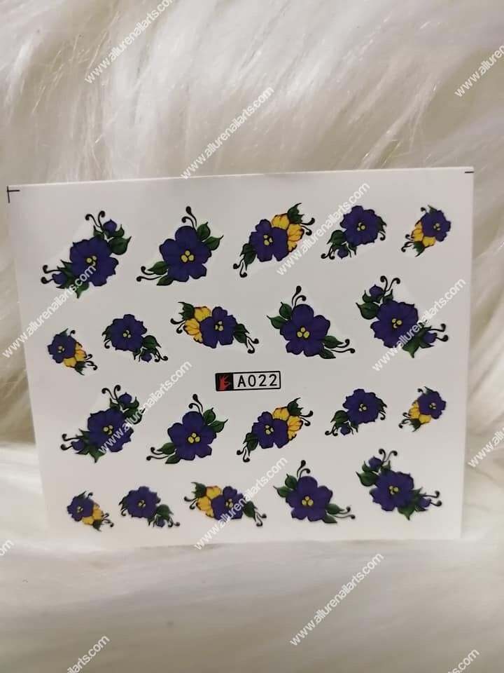 Flower Nail Decal A022